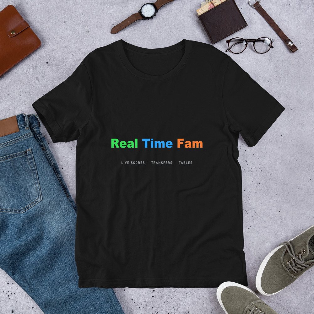 RealTimeFam Wordmark Tee Front