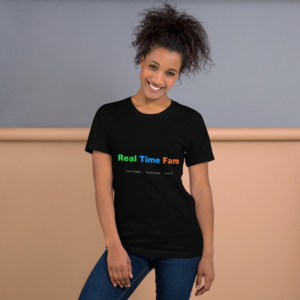 RealTimeFam Wordmark Tee Front