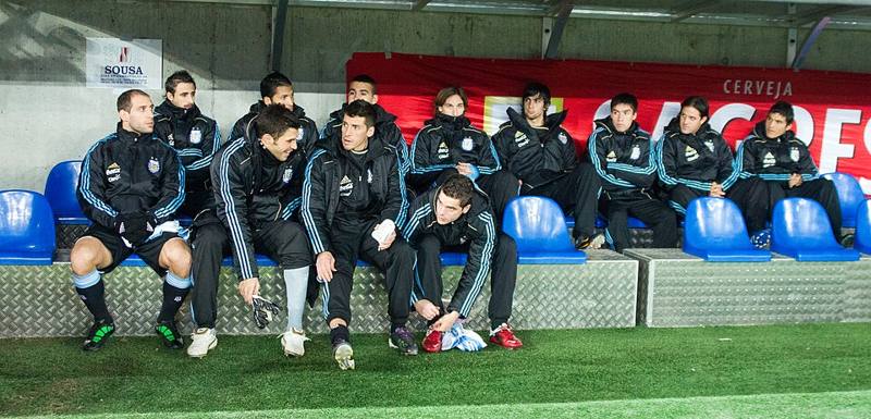 Fourth official holding up a substitution board