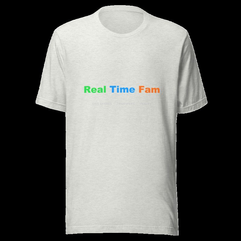 RealTimeFam Wordmark Tee Ash