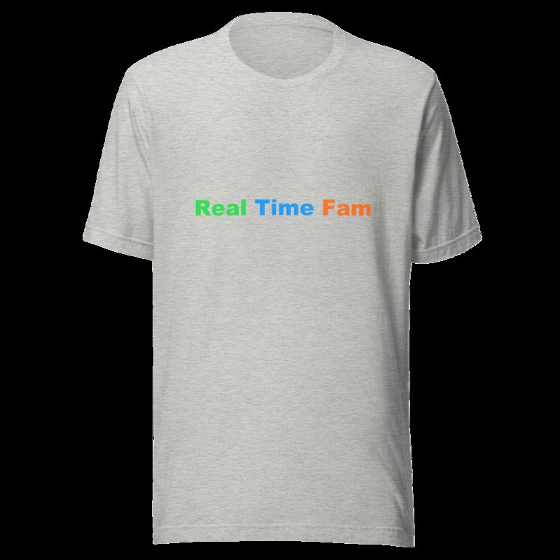 RealTimeFam Wordmark Tee Athletic Heather