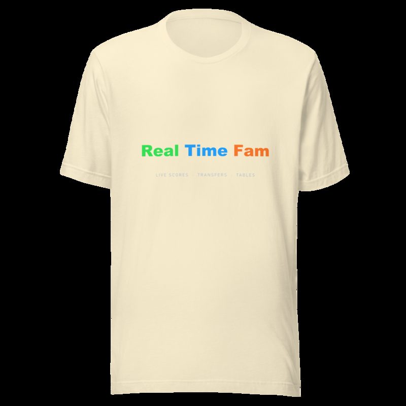 RealTimeFam Wordmark Tee Natural