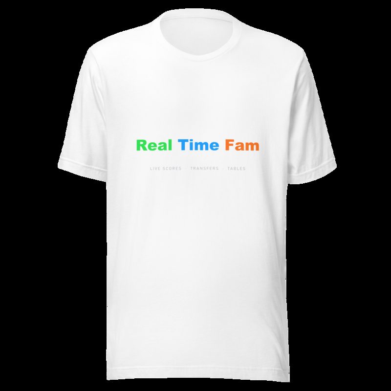 RealTimeFam Wordmark Tee White
