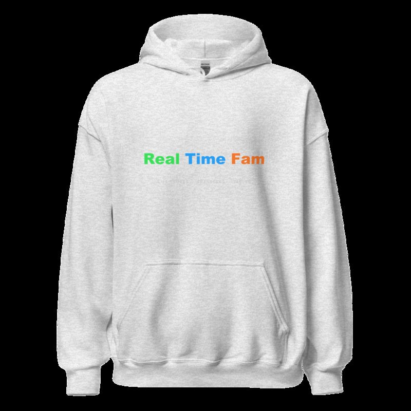 RealTimeFam Wordmark Hoodie Ash