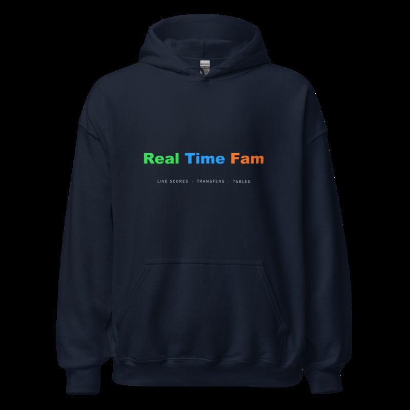 RealTimeFam Wordmark Hoodie Navy