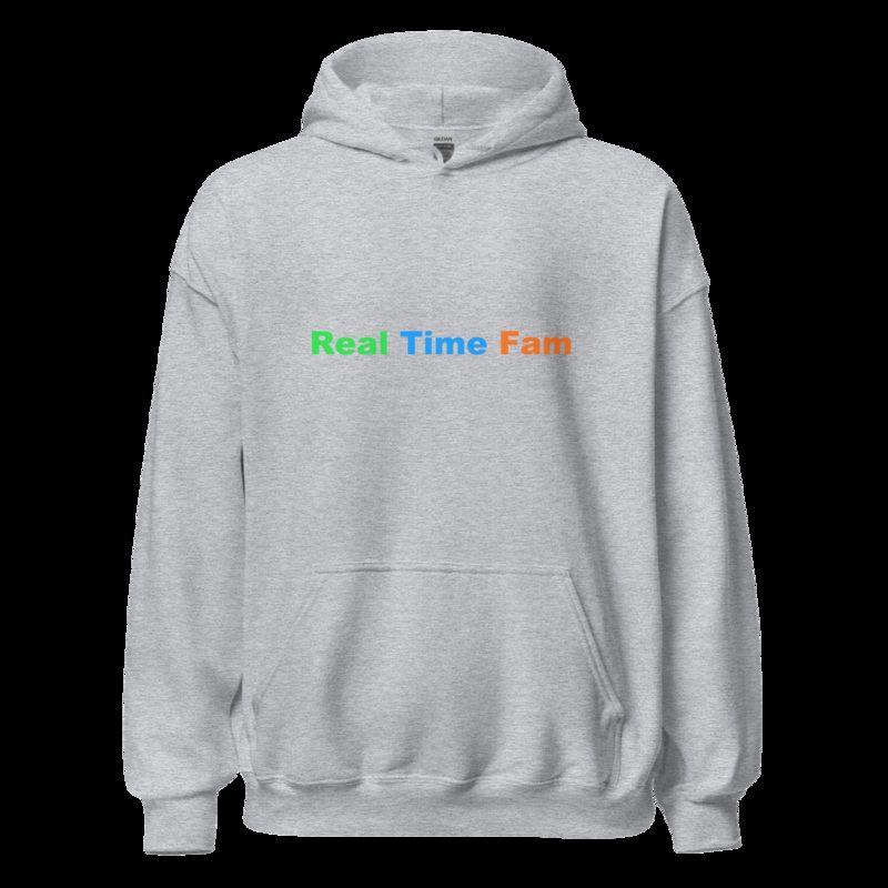RealTimeFam Wordmark Hoodie Sport Grey