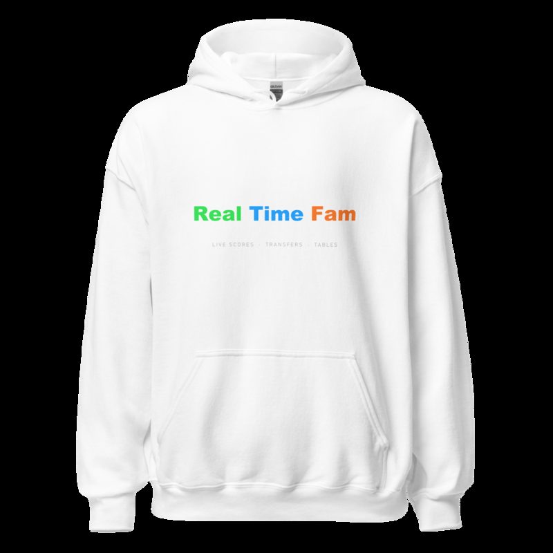 RealTimeFam Wordmark Hoodie White