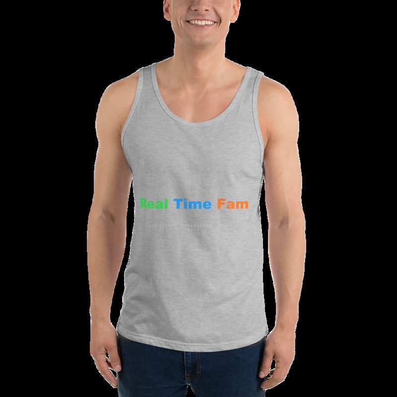 RealTimeFam Wordmark Tank Athletic Heather
