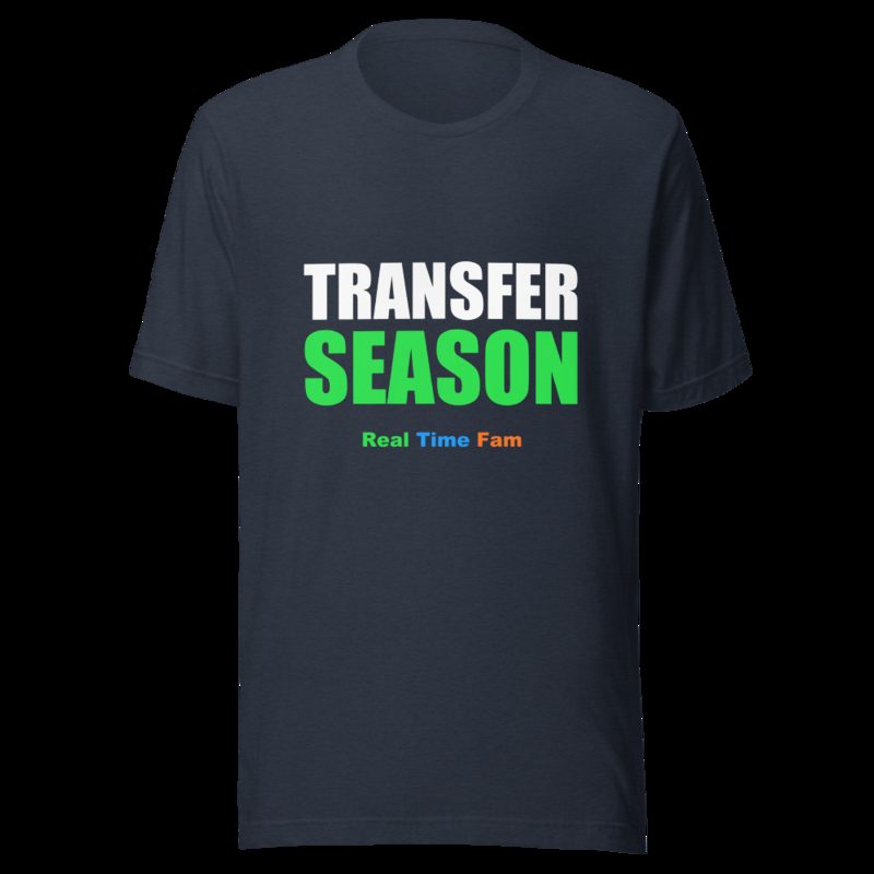RealTimeFam Transfer Season Tee Heather Navy