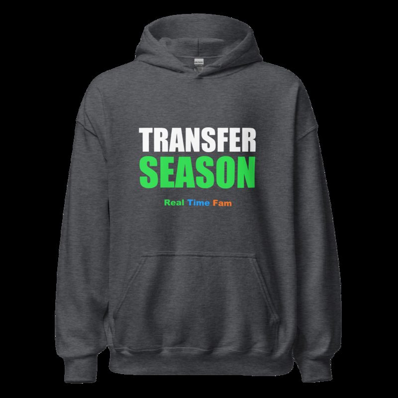 RealTimeFam Transfer Season Hoodie Dark Heather