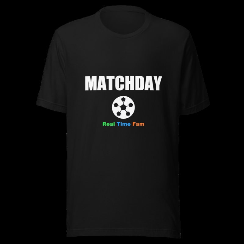 RealTimeFam Matchday Tee Black