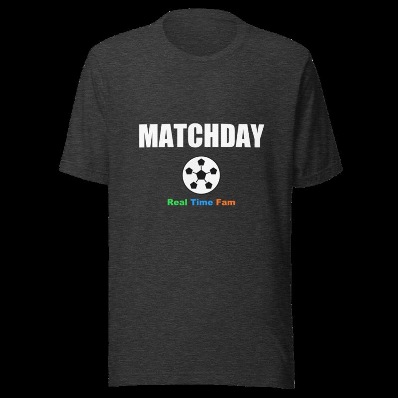 RealTimeFam Matchday Tee Dark Grey Heather