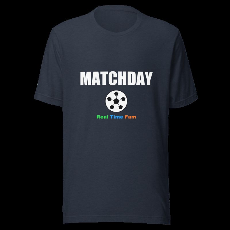 RealTimeFam Matchday Tee Heather Navy