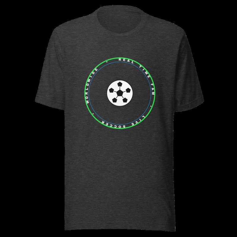 RealTimeFam Badge Tee Dark Grey Heather