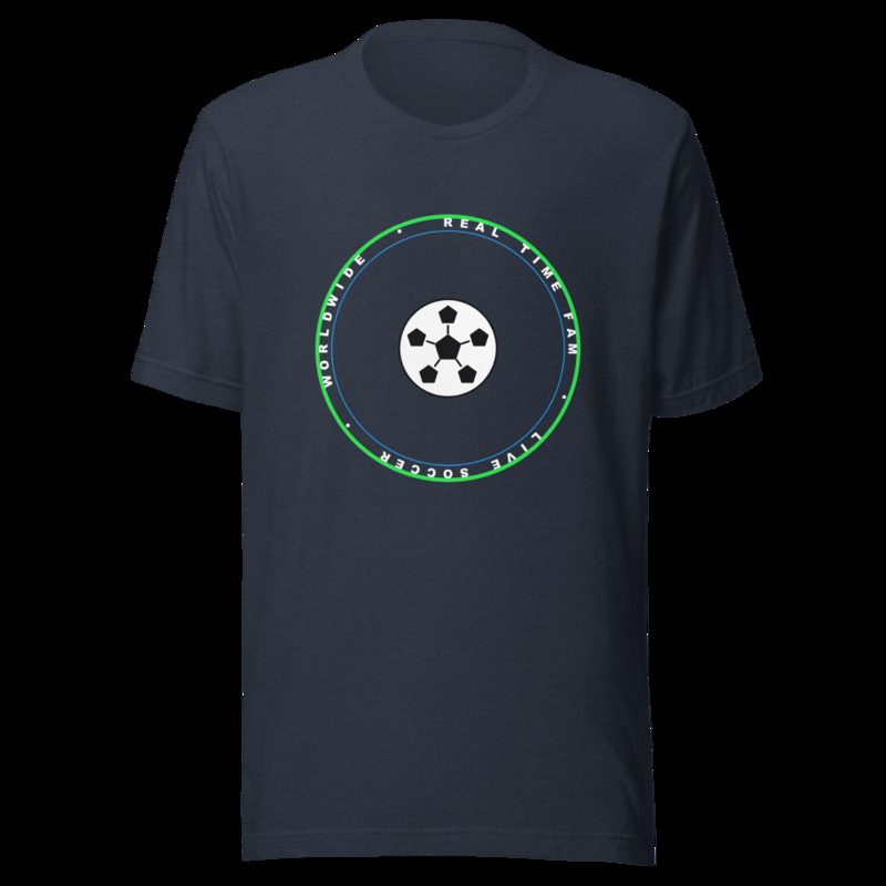 RealTimeFam Badge Tee Heather Navy