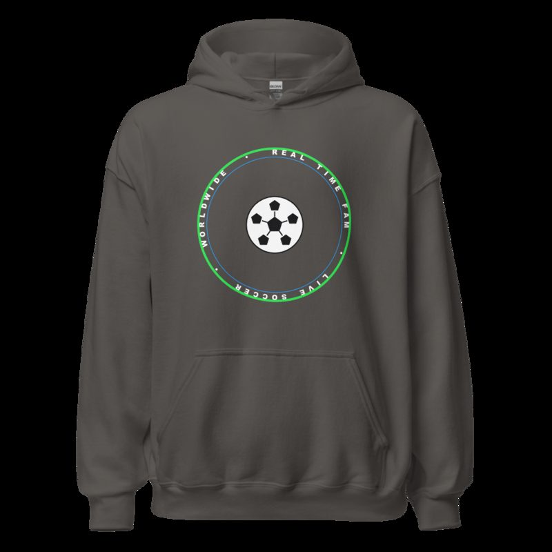 RealTimeFam Badge Hoodie Charcoal