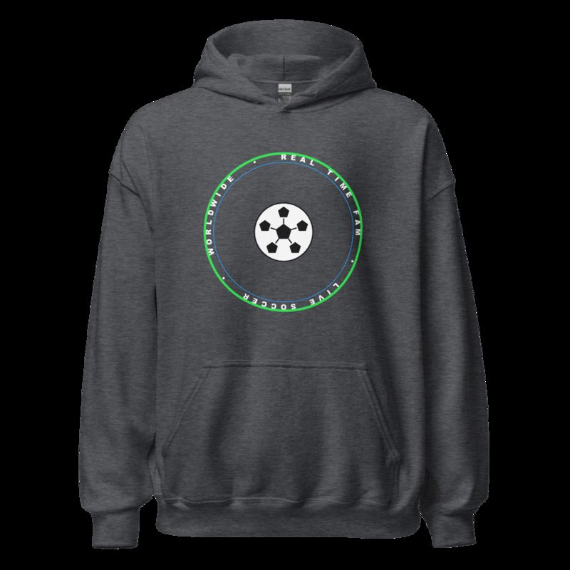 RealTimeFam Badge Hoodie Dark Heather