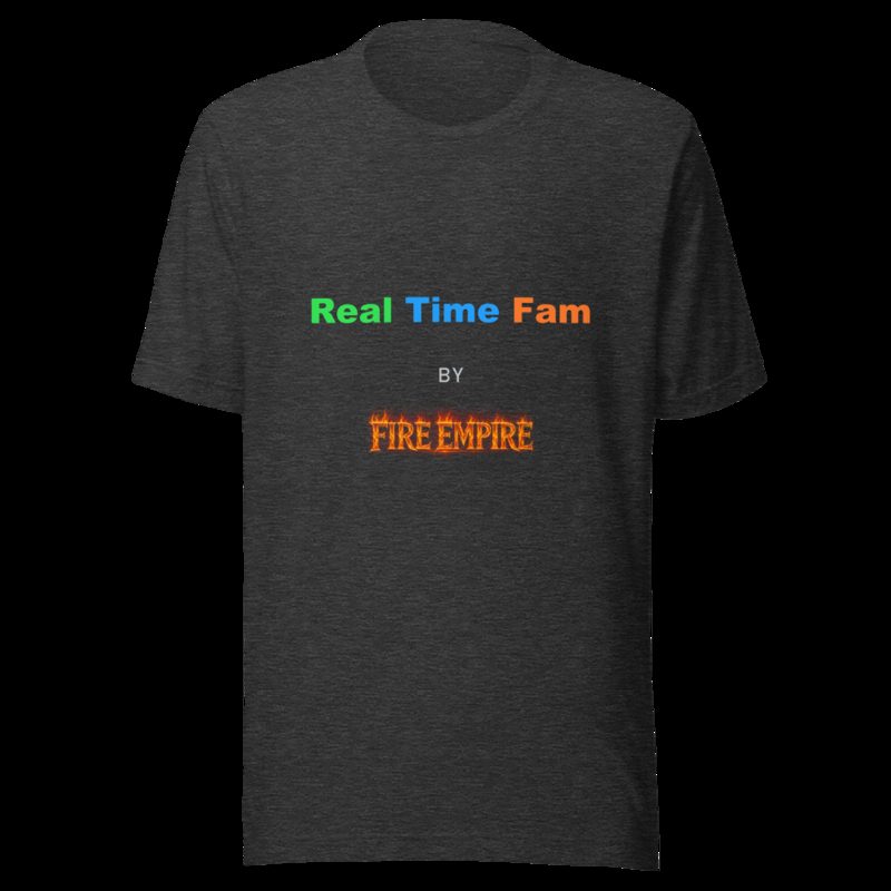 RealTimeFam By Fire Empire Tee Dark Grey Heather