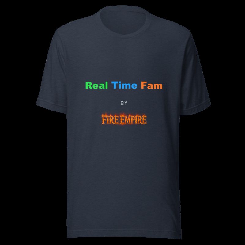 RealTimeFam By Fire Empire Tee Heather Navy