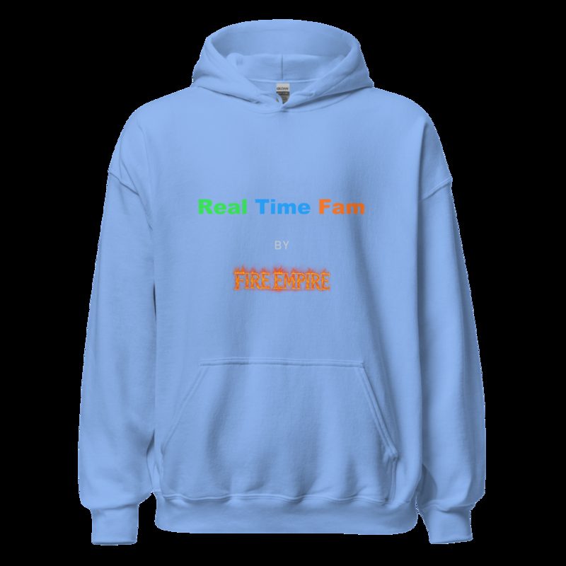 RealTimeFam By Fire Empire Hoodie Carolina Blue