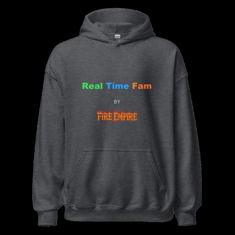 RealTimeFam By Fire Empire Hoodie Dark Heather