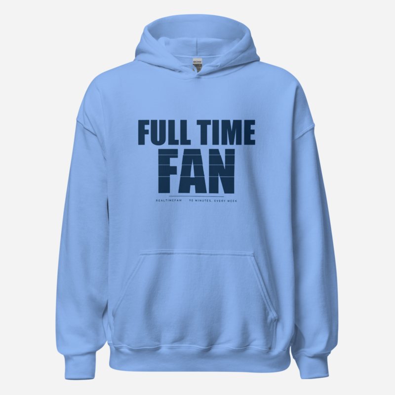 RealTimeFam Full Time Fan Hoodie Carolina Blue