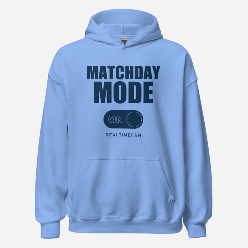 RealTimeFam Matchday Mode Matchday Hoodie Carolina Blue