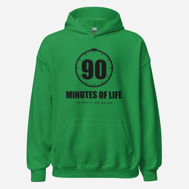 RealTimeFam 90 Minutes Of Life Matchday Hoodie in Irish Green