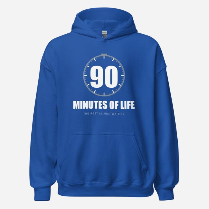 RealTimeFam 90 Minutes Of Life Matchday Hoodie in Royal