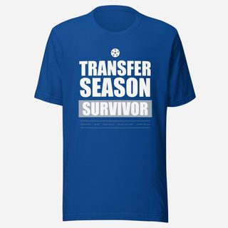 RealTimeFam Transfer Season Survivor Matchday Tee True Royal