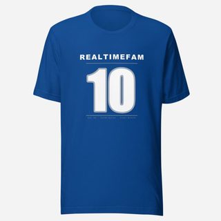 RealTimeFam Jersey Back 10 Matchday Tee True Royal