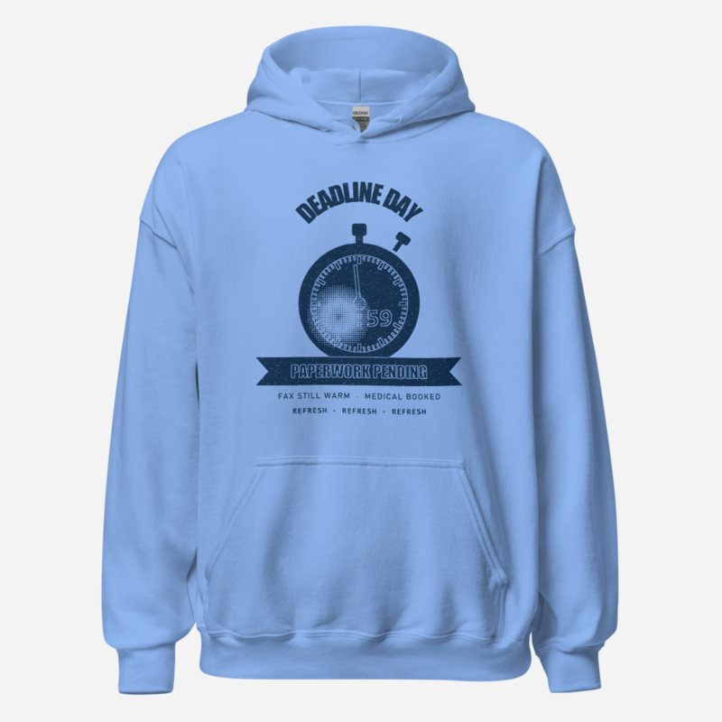 RealTimeFam Deadline Day Fan Zone Hoodie Carolina Blue