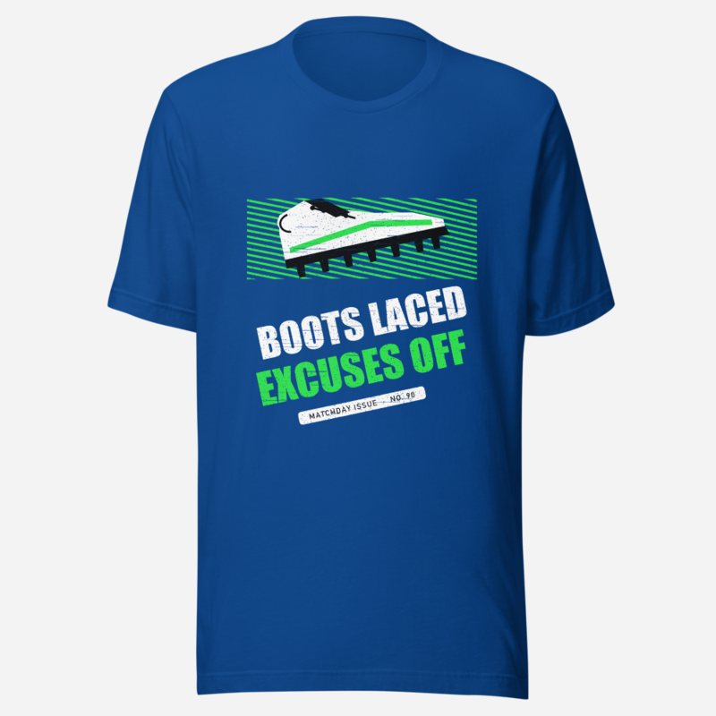 RealTimeFam Boots Laced Excuses Off Fan Zone Tee