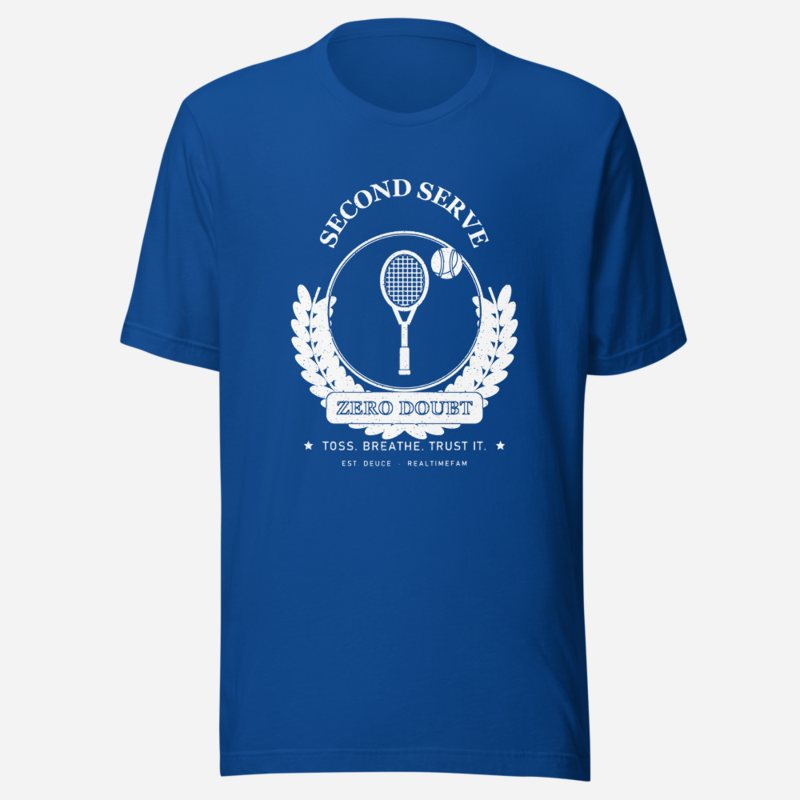 RealTimeFam Second Serve Zero Doubt Fan Zone Tee