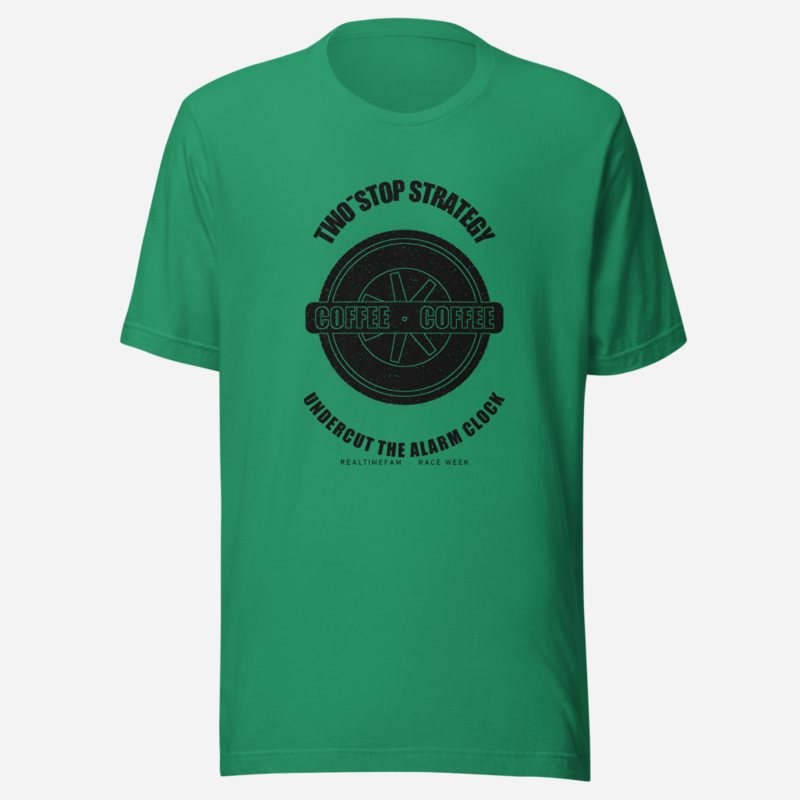 RealTimeFam Two-Stop Strategy Fan Zone Tee Kelly