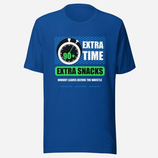 RealTimeFam Extra Time Extra Snacks Fan Zone Tee True Royal