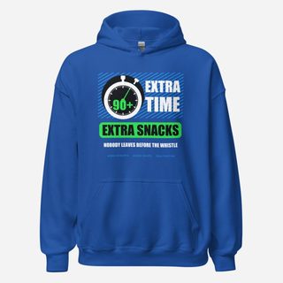 RealTimeFam Extra Time Extra Snacks Fan Zone Hoodie Royal
