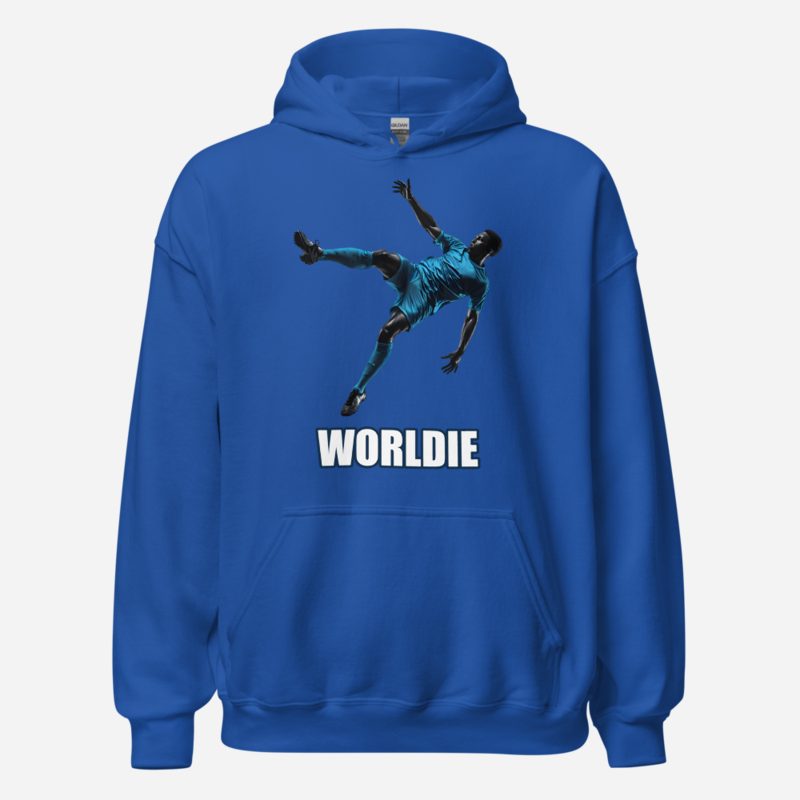 RealTimeFam Worldie Bicycle Kick Hoodie Royal
