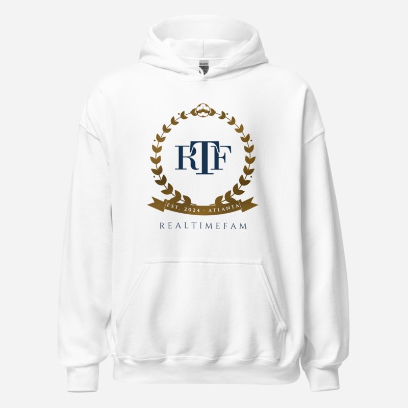 RealTimeFam Maison Crest Hoodie in White