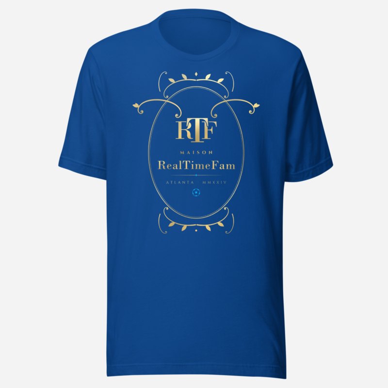 RealTimeFam Maison Baroque Cartouche Tee True Royal