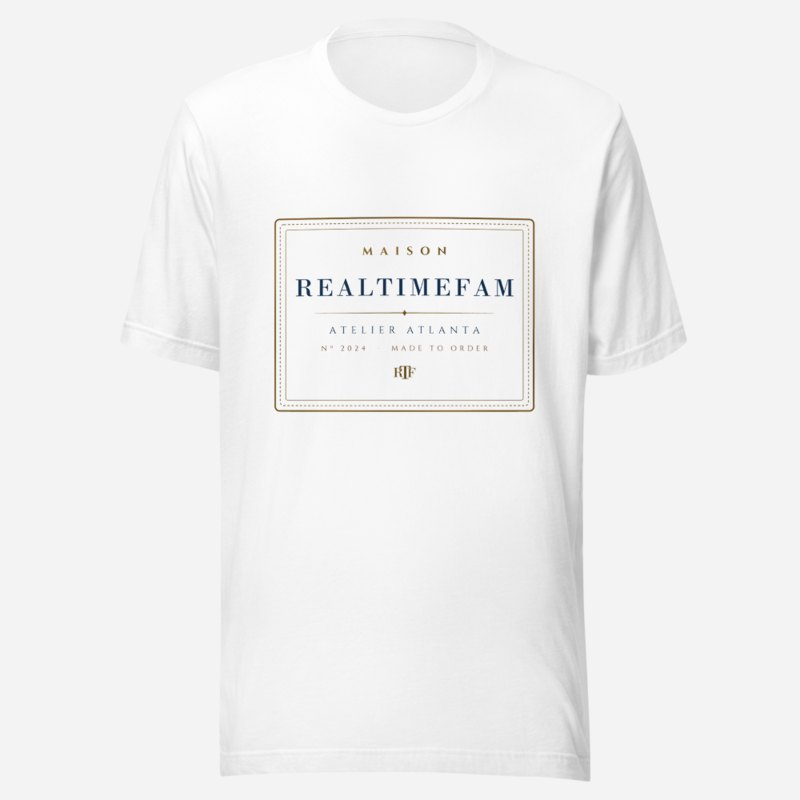 RealTimeFam Maison Atelier Label Tee White