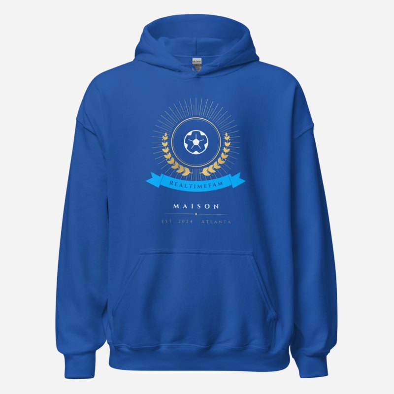 RealTimeFam Maison Heraldic Emblem Hoodie Royal