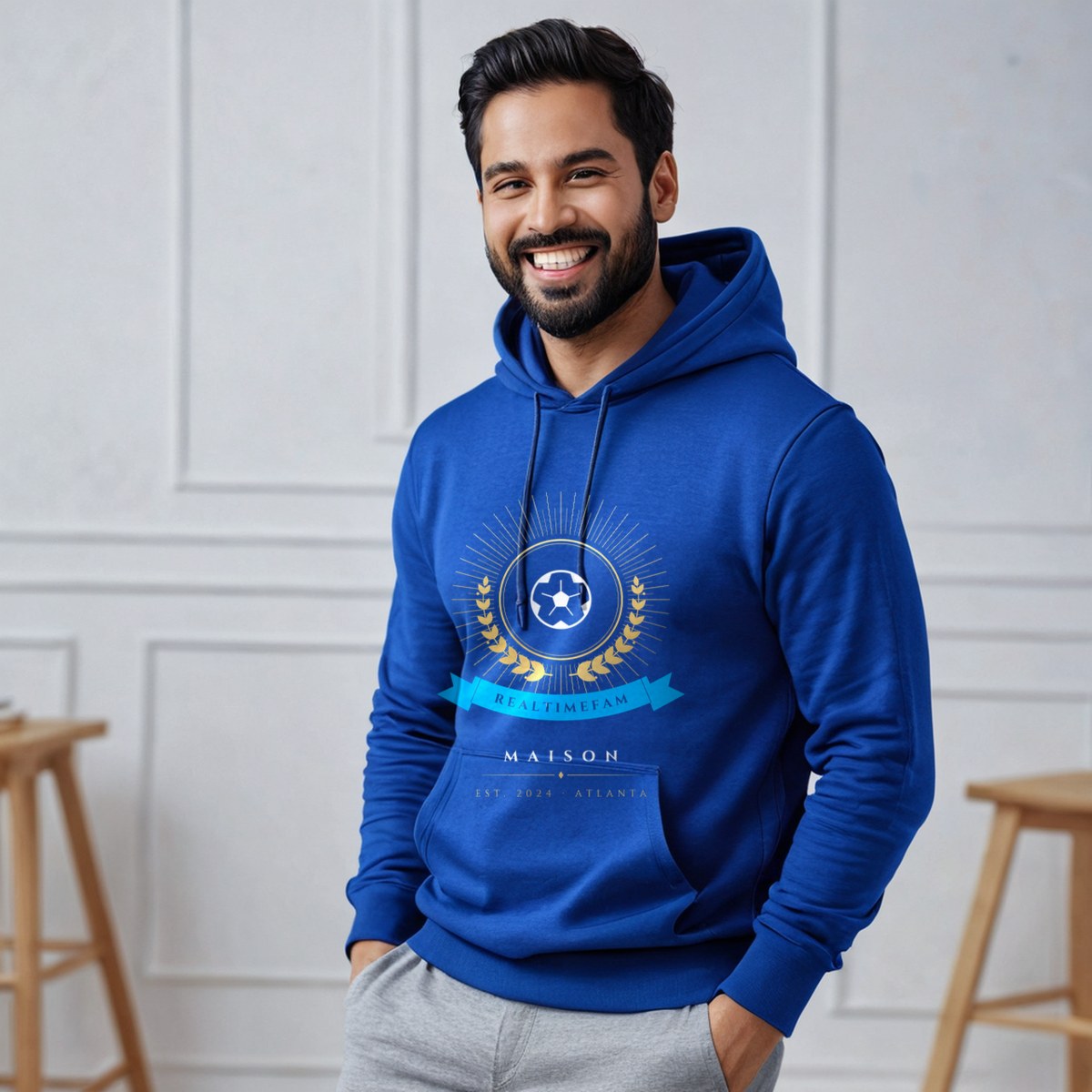 RealTimeFam Maison Heraldic Emblem Hoodie